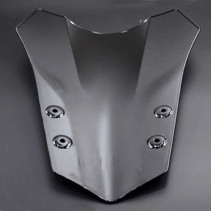 Motorkerékpár Dupla buborékos műanyag szélvédő tartozékok Moto szélvédő csavarok Yamaha MT09 Tracer 2015 2016 MT 09 MT-09 FJ09