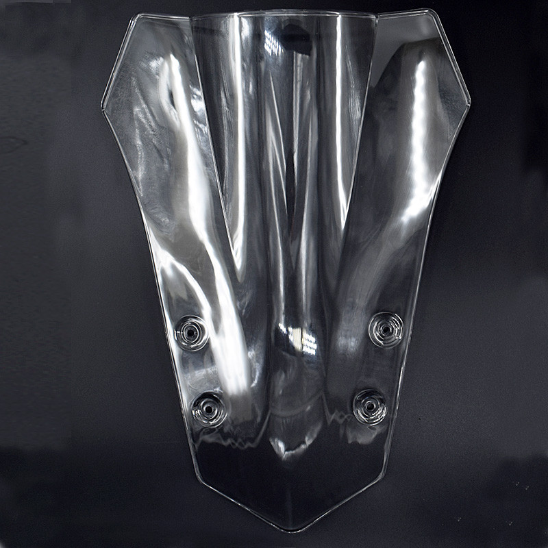 Motorkerékpár Dupla buborékos műanyag szélvédő tartozékok Moto szélvédő csavarok Yamaha MT09 Tracer 2015 2016 MT 09 MT-09 FJ09