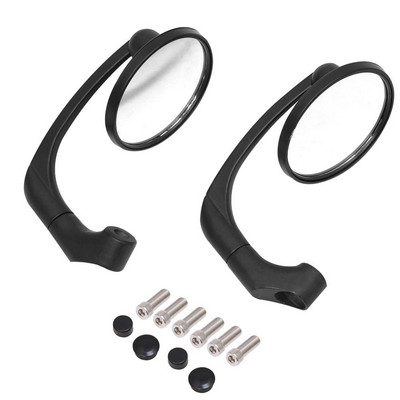 8/10 mm univerzálne spätné zrkadlo na motocykel so skrutkami, okrúhle, retro upravené, pre motorku, Cafe Racer, príslušenstvo