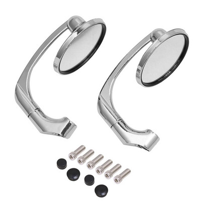 8/10 mm univerzálne spätné zrkadlo na motocykel so skrutkami, okrúhle, retro upravené, pre motorku, Cafe Racer, príslušenstvo