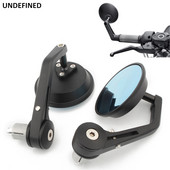 Čierne 1-palcové zrkadlo na konci riadidiel 25 mm spätné zrkadlá na konci riadidiel pre Harley, Honda, Kawasaki, Suzuki, Yamaha, Victory, Ducati, Bobber