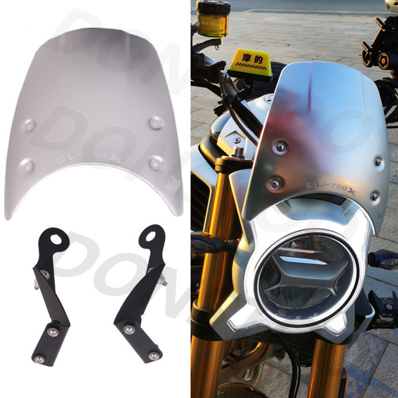 CFMOTO 700 CL-X-hez Első szélvédő Utólagos alumínium ötvözet szélvédő Szélterelők CFMOTO CL-X700 CLX700 700CLX CLX 700-hoz