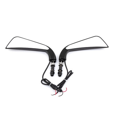 ZORBYZ motorkerékpár LED-es sarlós visszapillantó oldalsó tükör folyó víz irányjelzővel Harley Sportster Softail Dyna Electra Glide-hoz