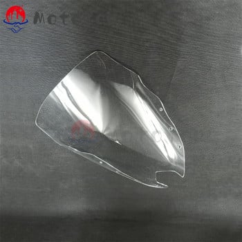 Για Yamaha FZ6R FZ-6R FZS600 XJ6-F XJ6F Diversion 2009-2016 Παρμπρίζ Wind Shield Screen Glass Double Bubble