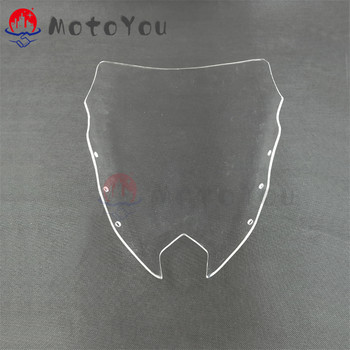 Για Yamaha FZ6R FZ-6R FZS600 XJ6-F XJ6F Diversion 2009-2016 Παρμπρίζ Wind Shield Screen Glass Double Bubble