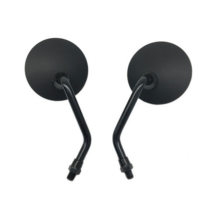 Motociklistički retrovizor skuter modificirani reflektor duga šipka kratka šipka crno galvanizirano malo okruglo ogledalo ogledalo