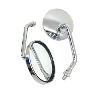 Motociklistički retrovizor skuter modificirani reflektor duga šipka kratka šipka crno galvanizirano malo okruglo ogledalo ogledalo