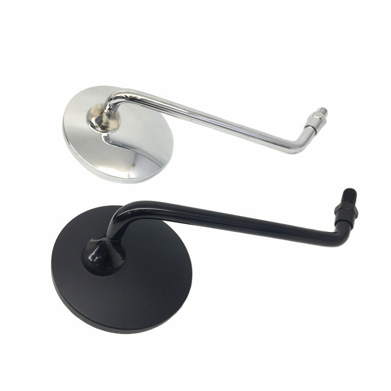 Motociklistički retrovizor skuter modificirani reflektor duga šipka kratka šipka crno galvanizirano malo okruglo ogledalo ogledalo