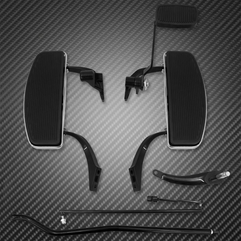 Motocyklové čierne predné ovládacie kolíky na nohy, sada pák pre Harley Dyna Low Rider Street Bob Super Glide FXDB 2006-2017