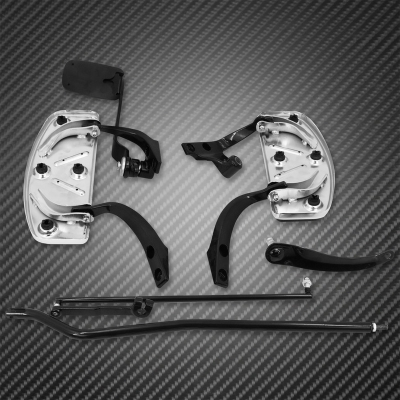 Motocyklové čierne predné ovládacie kolíky na nohy, sada pák pre Harley Dyna Low Rider Street Bob Super Glide FXDB 2006-2017