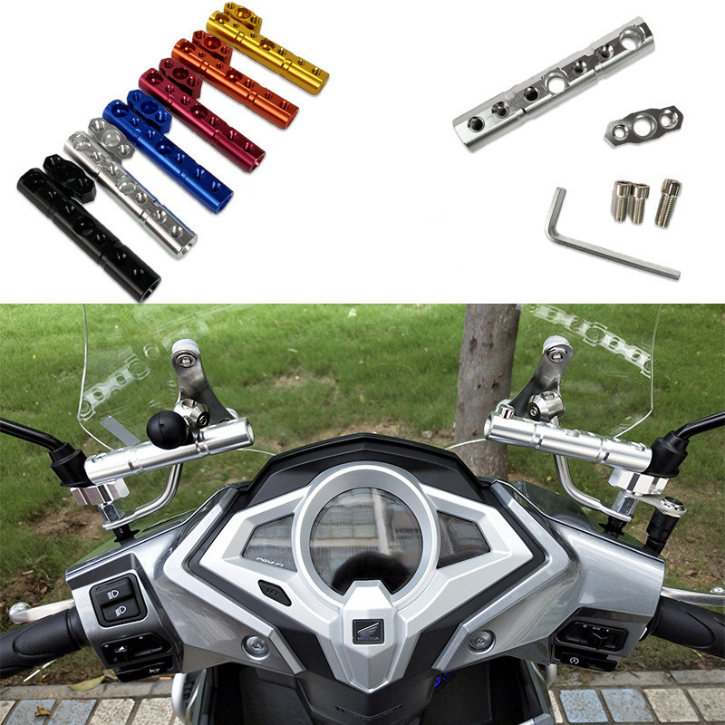 Hliníkový držiak spätného zrkadla na motocykel, univerzálny 8mm a 10mm držiak zrkadla pre motocykel, skúter