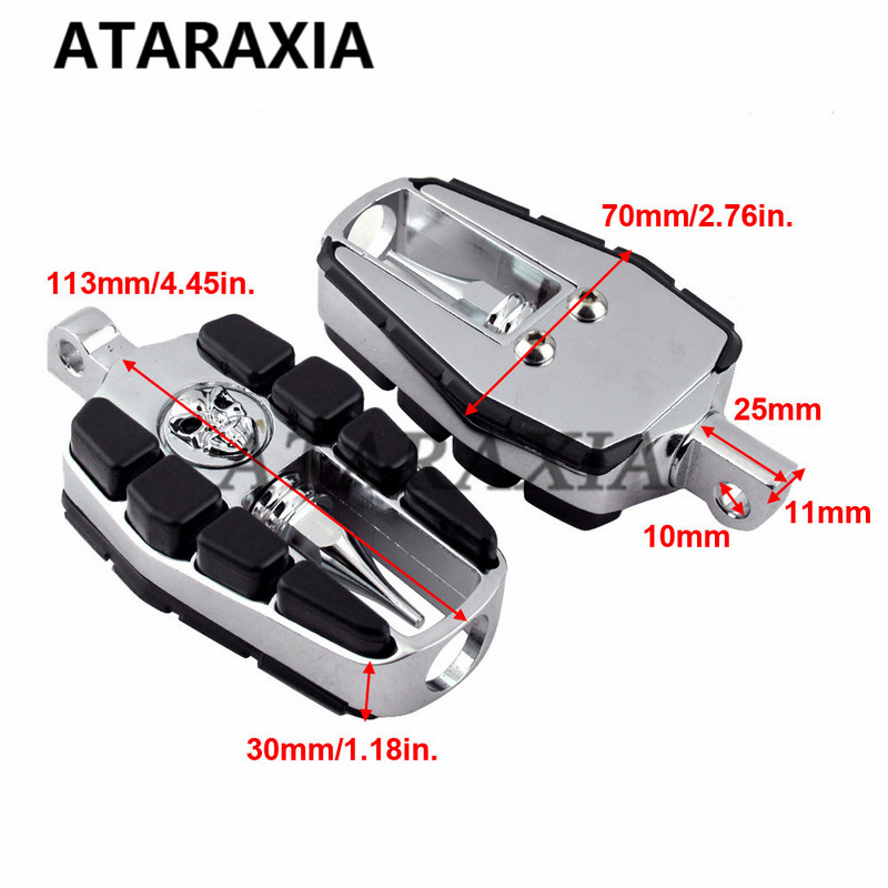 Motocyklové lebky, opierky na nohy, zombie, pedál, kolíky na nohy pre Harley Sportster XL 883 1200 Softail DYNA Street XG 750 500