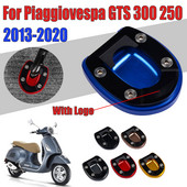 Skirta Vespa GTS300 GTV GTS 300 250 2013-2020 2019 Motociklo atraminio stovo prailginimo plokštė pėdos šoninio stovo padidinimo pagalvėlės atraminė plokštė