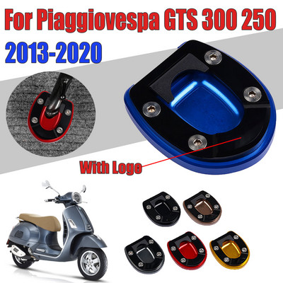 Skirta Vespa GTS300 GTV GTS 300 250 2013-2020 2019 Motociklo atraminio stovo prailginimo plokštė pėdos šoninio stovo padidinimo pagalvėlės atraminė plokštė