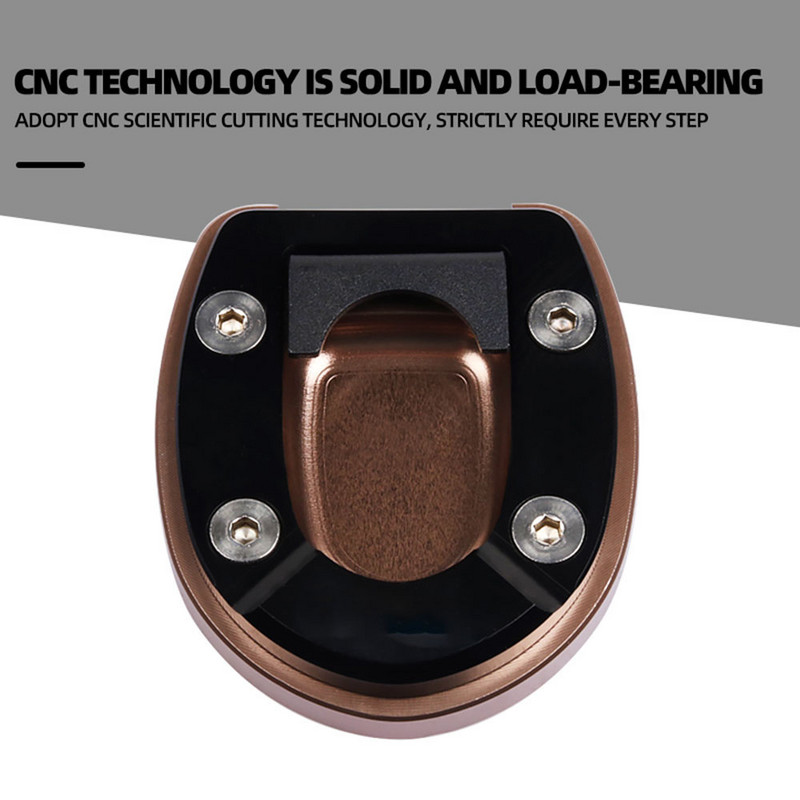 Skirta Vespa GTS300 GTV GTS 300 250 2013-2020 2019 Motociklo atraminio stovo prailginimo plokštė pėdos šoninio stovo padidinimo pagalvėlės atraminė plokštė