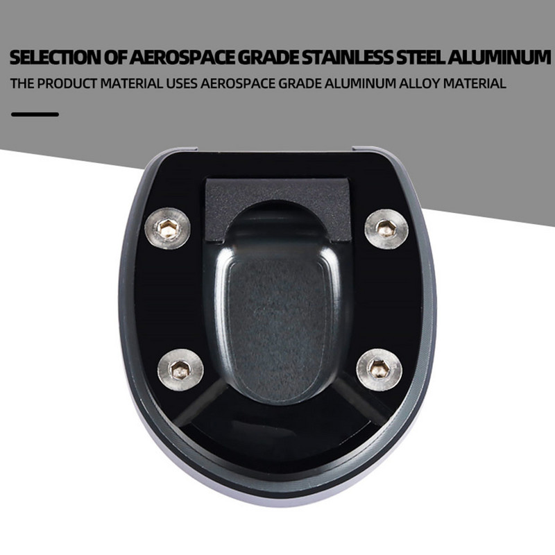 Skirta Vespa GTS300 GTV GTS 300 250 2013-2020 2019 Motociklo atraminio stovo prailginimo plokštė pėdos šoninio stovo padidinimo pagalvėlės atraminė plokštė