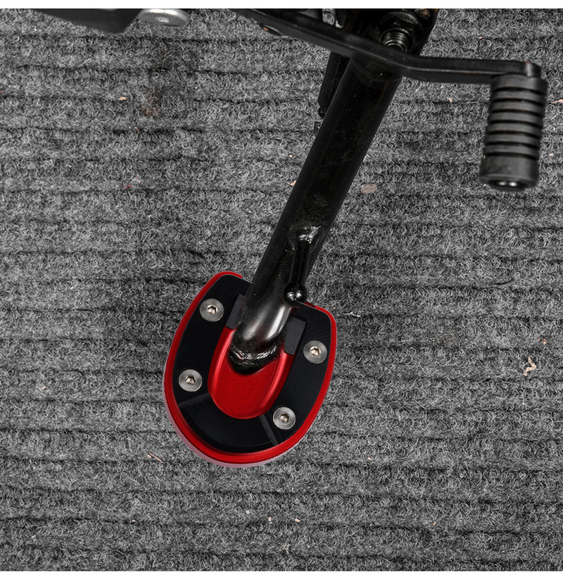 Skirta Vespa GTS300 GTV GTS 300 250 2013-2020 2019 Motociklo atraminio stovo prailginimo plokštė pėdos šoninio stovo padidinimo pagalvėlės atraminė plokštė