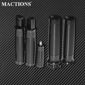 Motocykel 1'' rukoväte, opierky na nohy, kolíky radiacej páky, čierne pre Harley Dyna Street Bob Touring Softail Sportster XL 883 1200