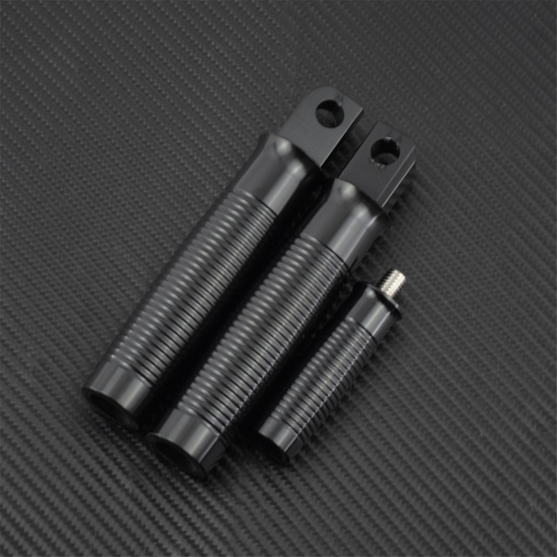 Motocykel 1'' rukoväte, opierky na nohy, kolíky radiacej páky, čierne pre Harley Dyna Street Bob Touring Softail Sportster XL 883 1200