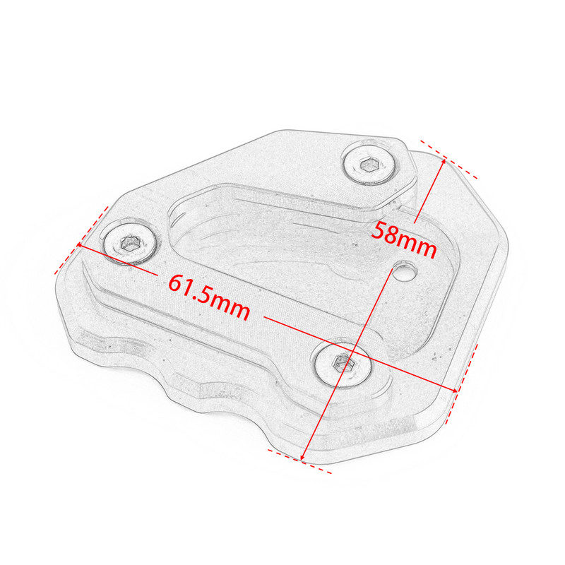 KTM 1290 Super Duke GT 2013-2018 motorkerékpárhoz, CNC alumínium támasztó talp láb oldalsó állvány meghosszabbítása nagyító alátámasztó lemezhez