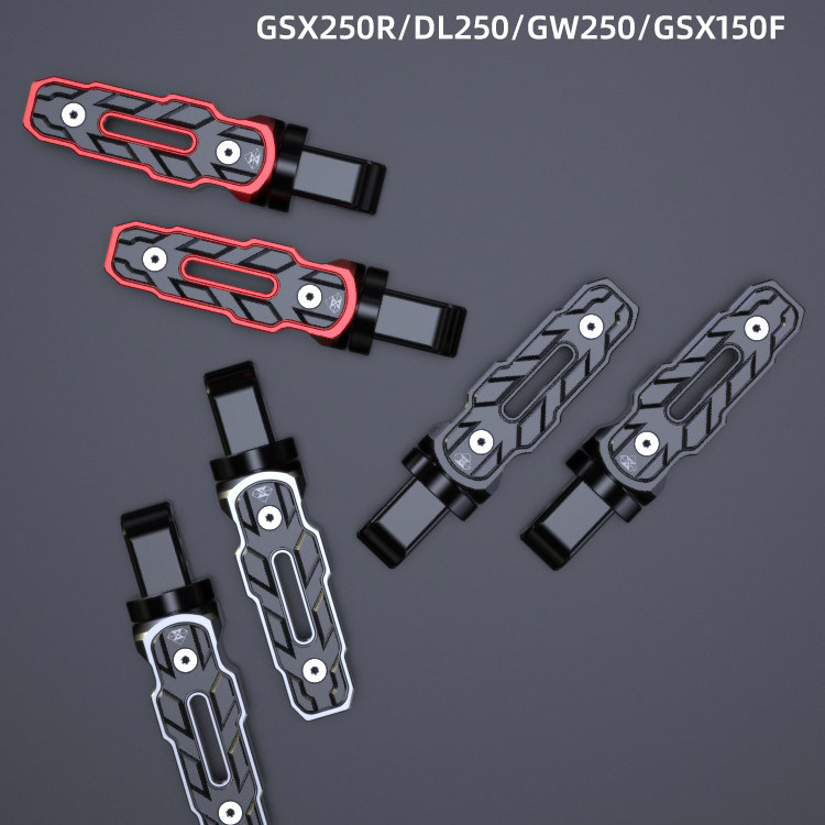 Motorkerékpár hátulsó lábtartó csúszásmentes pedálok lábtámasz tartó Tartozékok Suzuki GSX250R GW250 DL250 GSX150F GIXXER 155 készülékhez