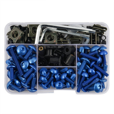 190 de bucăți șuruburi complete de carenare pentru Kawasaki ZX6R ZX7R ZX9R ZX10R ZX12R ZX14R Versys 650 Ninja 650R 1000 Z750 Z1000 ZZR600