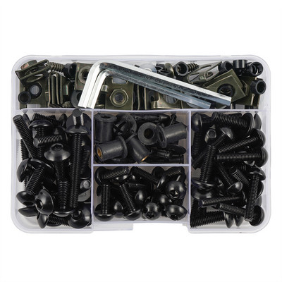 190PCS Πλήρης Βίδα Fairing Bots For Kawasaki ZX6R ZX7R ZX9R ZX10R ZX12R ZX14R Versys 650 Ninja 650R 1000 Z750 Z1000 ZZR600