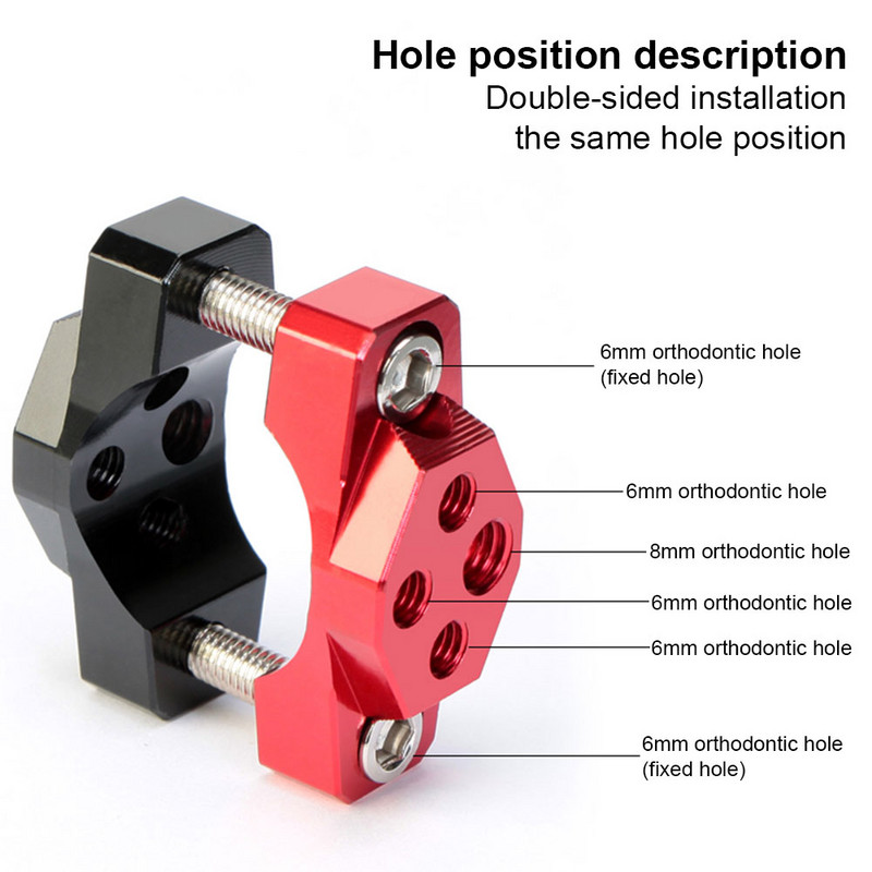 Mootorratta stent 32mm/42mm/54mm kronstein kaitseraua klamber Lisaprožektori esitule kinnitusklamber, telefoni GPS-i juhtraua hoidik