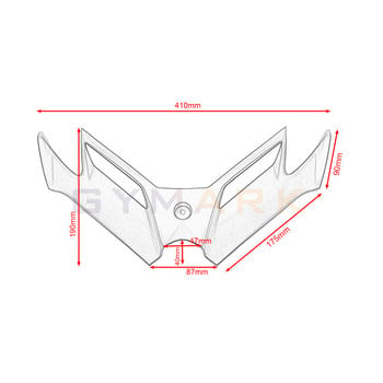 Για Kawasaki Ninja 300 Ninja 250 NINJA300/250 2013-2017 Αξεσουάρ μοτοσικλέτας Πνευματικό προστατευτικό αεροτομής ουράς Μπροστινό Fairing