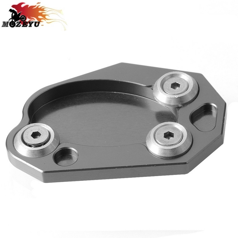 Zväčšovací tanier stojana pre motocykel, podperná podložka bočného stojana pre Kawasaki ER6N 2006 2007 2008 2009 2010 2011 2012 2013 2014 2015