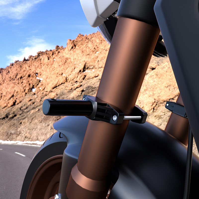 Universaalne kinnitusklamber mootorratta põrkeraua modifitseeritud esitulede aluse prožektori pikendusvarda raami tugiklambri hoidik