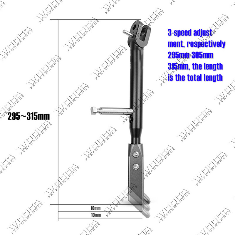 Suport reglabil pentru Kawasaki 2018-2022 Ninja400 Z400 Suport lateral Sikestand Suport parcare Ninja 400 Z400 2019 2020 2021