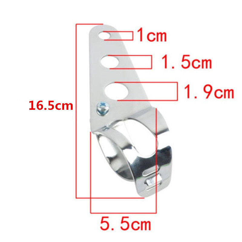 28mm-43mm universaalne mootorratta esitulede kinnitusklambrid kahvli kõrva chopper esilaterna hoidik Reguleerige mootori kahvli kinnitus must hõbedane