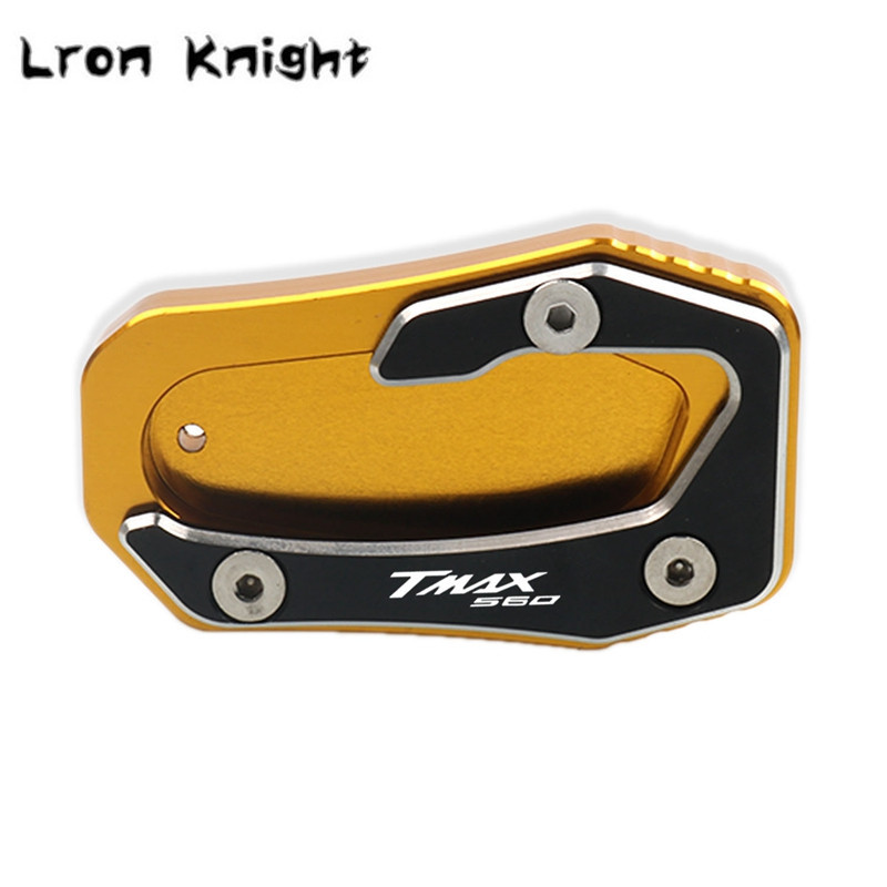 YAMAHA-hoz Tmax Tech Maxhez T-MAX TMAX 560 TMAX560 2019 2020 CNC támasztó láb oldalsó állvány hosszabbító alátét tartólemez nagyítás