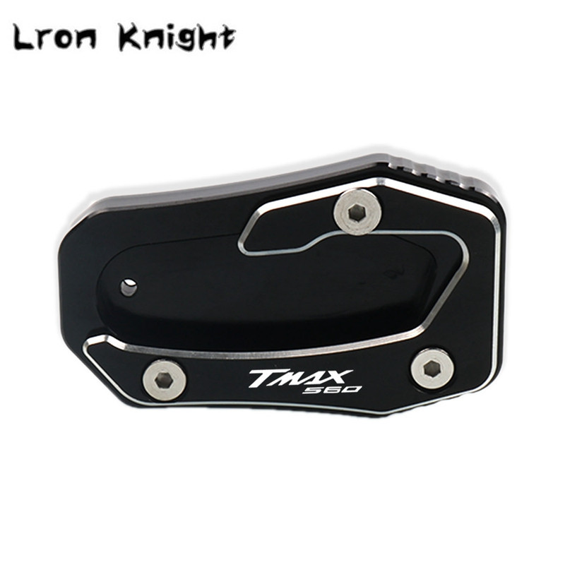 YAMAHA-hoz Tmax Tech Maxhez T-MAX TMAX 560 TMAX560 2019 2020 CNC támasztó láb oldalsó állvány hosszabbító alátét tartólemez nagyítás