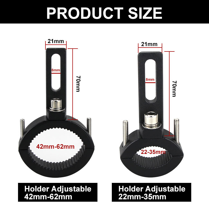 Mootorratta esitulede kohttulede kinnitus kronsteini tulede hoidik Reguleeritav 42mm-62mm kahvlikinnitus Klambri lambihoidiku klambriklamber