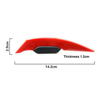 1 Pair Universal Motorcycle Winglet Aerodynamic Spoiler Dynamic Wing με αυτοκόλλητο διακοσμητικό αυτοκόλλητο για σκούτερ μοτοσικλετών