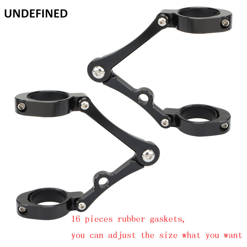 33mm-58mm esitulede kronsteini kinnitusklambri kahvli toru tulehoidik 54mm 49mm 45mm 41mm 37mm mootorratta Bobber Cafe Racer universaalne