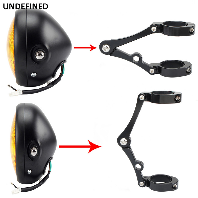 33mm-58mm esitulede kronsteini kinnitusklambri kahvli toru tulehoidik 54mm 49mm 45mm 41mm 37mm mootorratta Bobber Cafe Racer universaalne