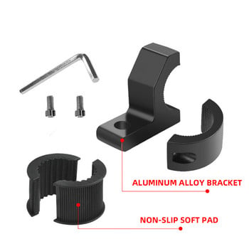 1 бр. Скоби за LED светлини за мотоциклети Скоби Комплект за монтиране на скоби за тръби за монтиране на мотоциклети за фарове за мъгла Аксесоари за мотоциклети Черен