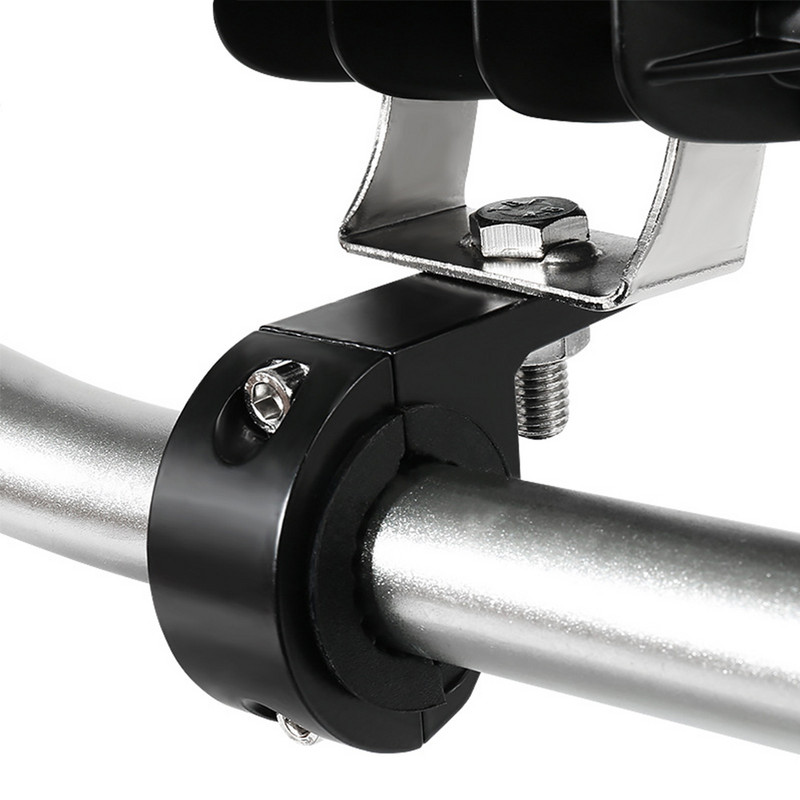 1 buc. cleme pentru bară luminoasă cu LED pentru motociclete Suporturi pentru cleme pentru tub Kit de montare pentru lumini de ceață pentru motociclete Accesorii pentru motociclete Negru