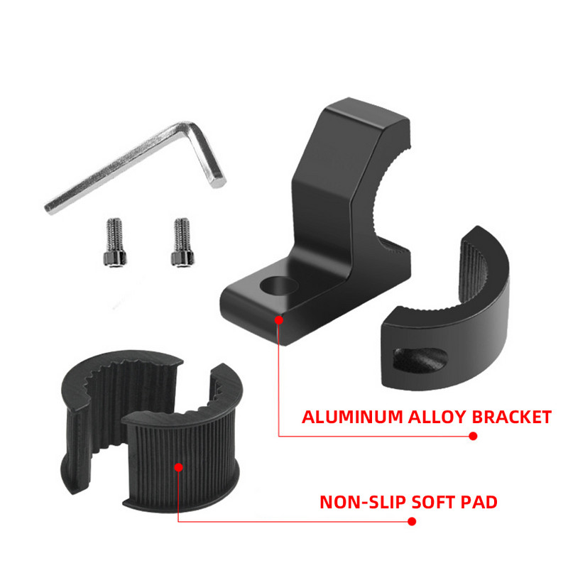 1 buc. cleme pentru bară luminoasă cu LED pentru motociclete Suporturi pentru cleme pentru tub Kit de montare pentru lumini de ceață pentru motociclete Accesorii pentru motociclete Negru