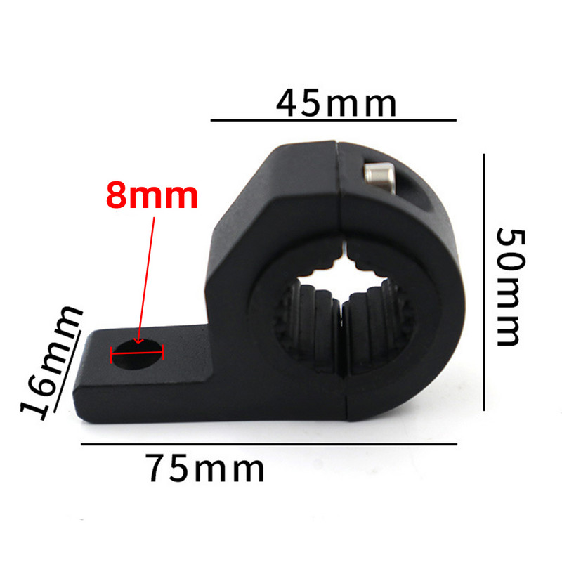 1 buc. cleme pentru bară luminoasă cu LED pentru motociclete Suporturi pentru cleme pentru tub Kit de montare pentru lumini de ceață pentru motociclete Accesorii pentru motociclete Negru