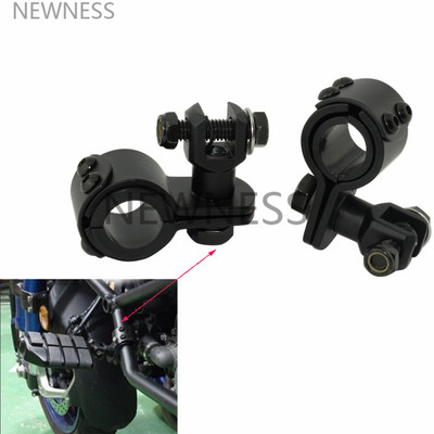 Dvojitá gumová svorka na motocyklový diaľničný nárazník, opierka na nohy, ochranný kryt motora, svorky na upevnenie nôh pre Harley Cafe Racer