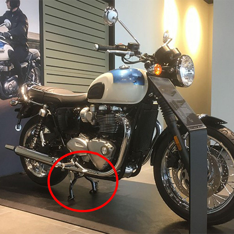 Za Triumph BONNEVILLE T100 T120 Bobber Moto Dodaci Srednji nosač postolja Središnje središnje postolje Podrška držača za parkiranje