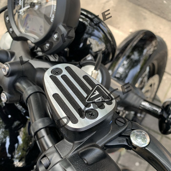 Καπάκι υγρού φρένων κάλυμμα κυπέλλου λαδιού μοτοσικλέτας για Triumph Bonneville Bobber Μαύρο T120 Μπροστινό δοχείο φρένων Κύριο καπάκι δίσκου