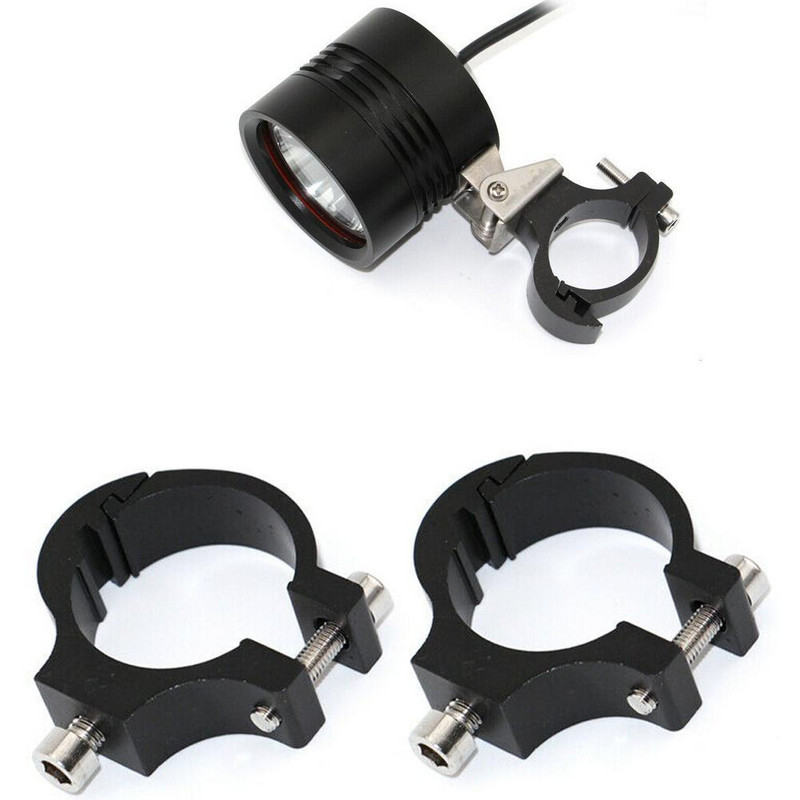 2 vnt universalaus motociklo priekinių žibintų laikiklio vamzdžio šakės prožektorių laikiklio laikiklio tvirtinimo vairo spaustuko rinkinys, skirtas Honda