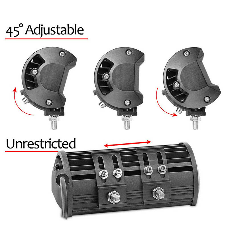 Universaalne LED-valgustiba kronstein Jeep-kinnitusklambrite jaoks Wrangleri veoautode paigalduskronsteini töölambi aluse hoidik