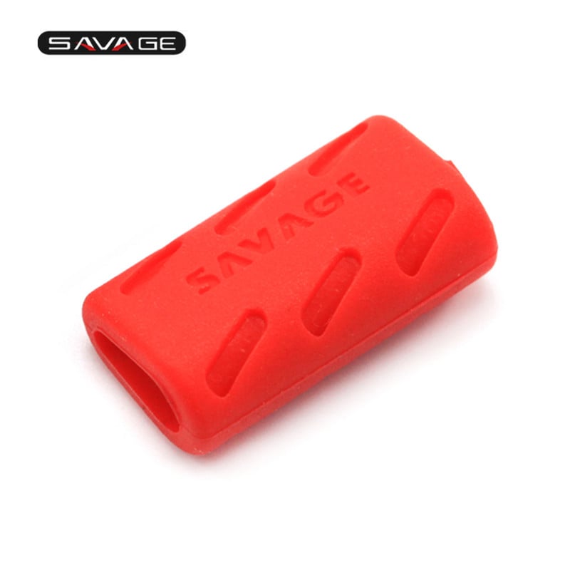 Nožne ovládaná zadná brzdová páka, radiaci pedál, nožná podložka radiacej páky, kryt kolíkov na špičky pre motocykel DUCATI, čierna/červená