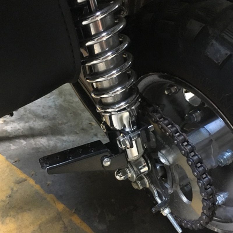 1 pár fekete acél motorkerékpár-alkatrészek váz lábtartók pedálok összecsukható egyedi 25-30 mm-es